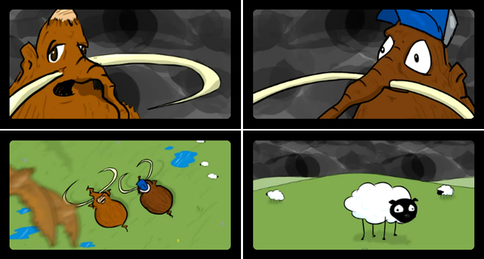 Extinct storyboard art frame 1