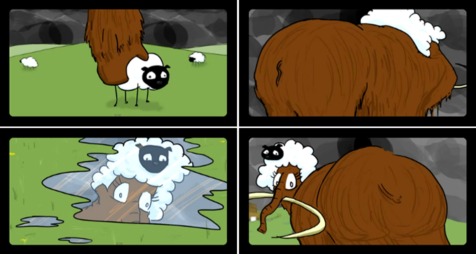 Extinct storyboard art frame 2